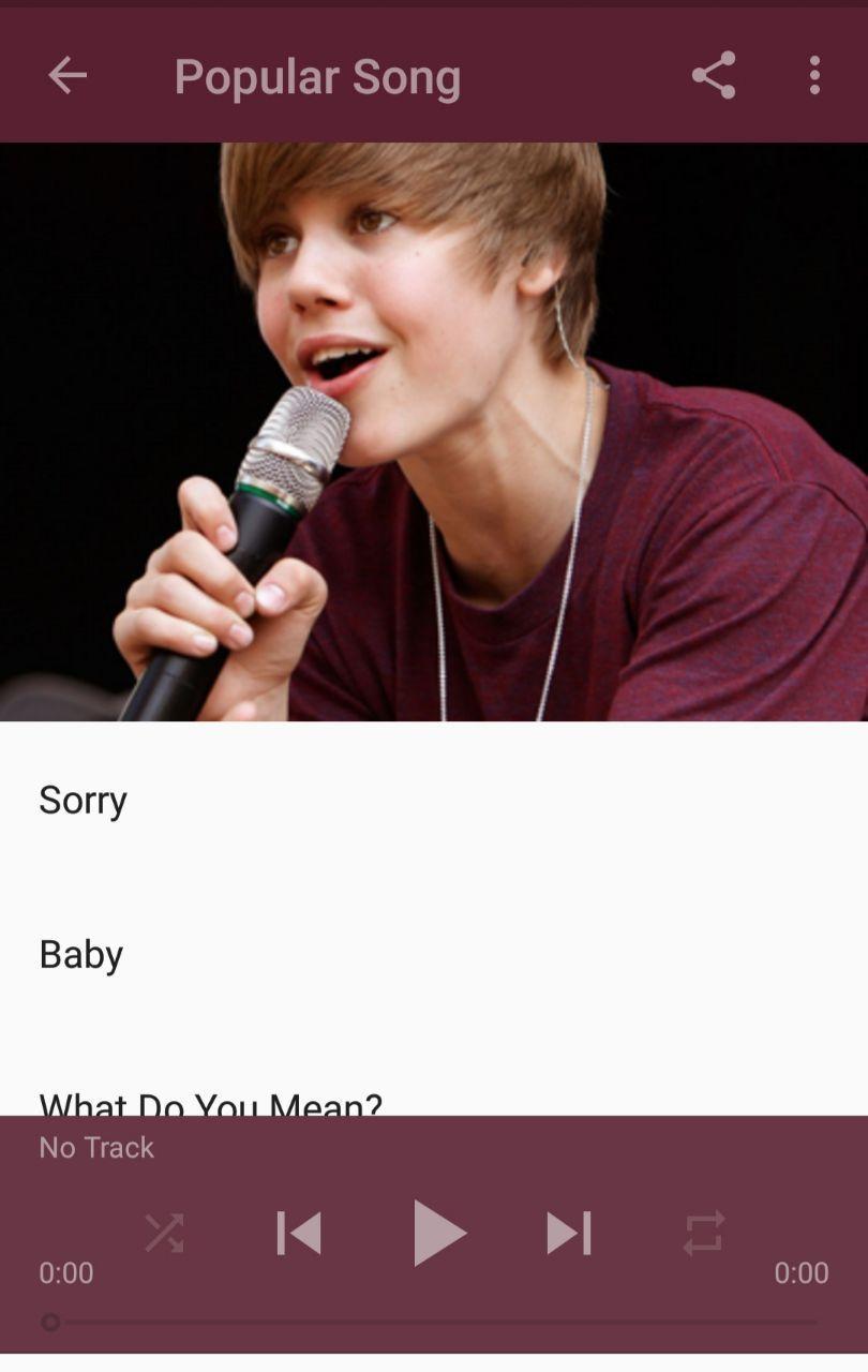 Justin Bieber All Songs Mp3 for Android - APK Download