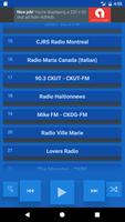 Stations de radio de Montréal capture d'écran 3