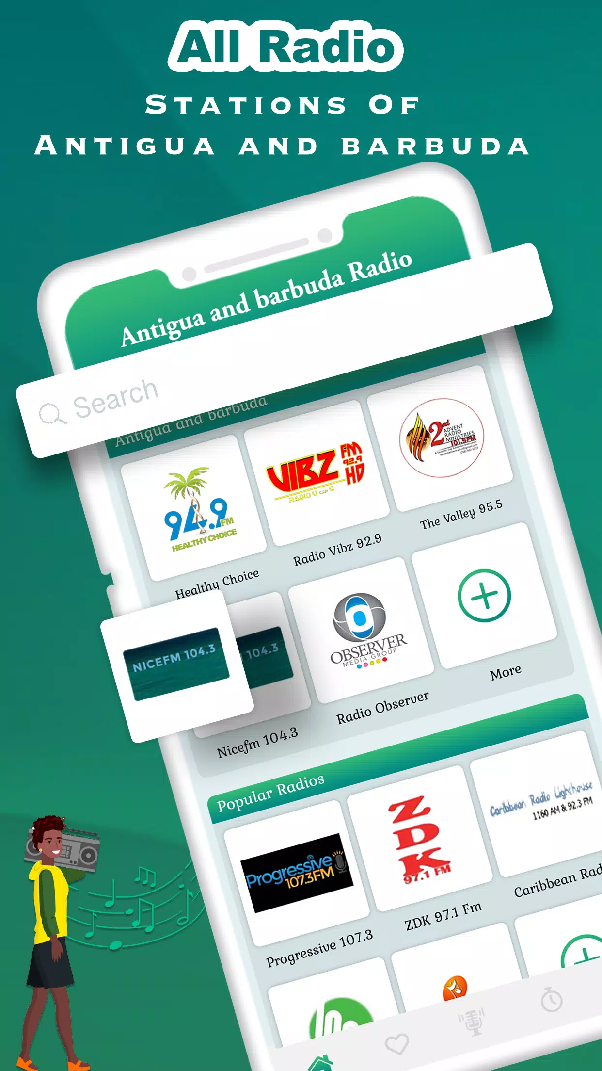 All Antigua and Barbuda Radio Live Free APK for Android Download