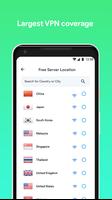 Free VPN - Unlimited Location Proxy Server screenshot 2