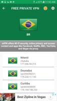 Free VPN - Brazil VPN Unlimited Security Proxy VPN capture d'écran 1