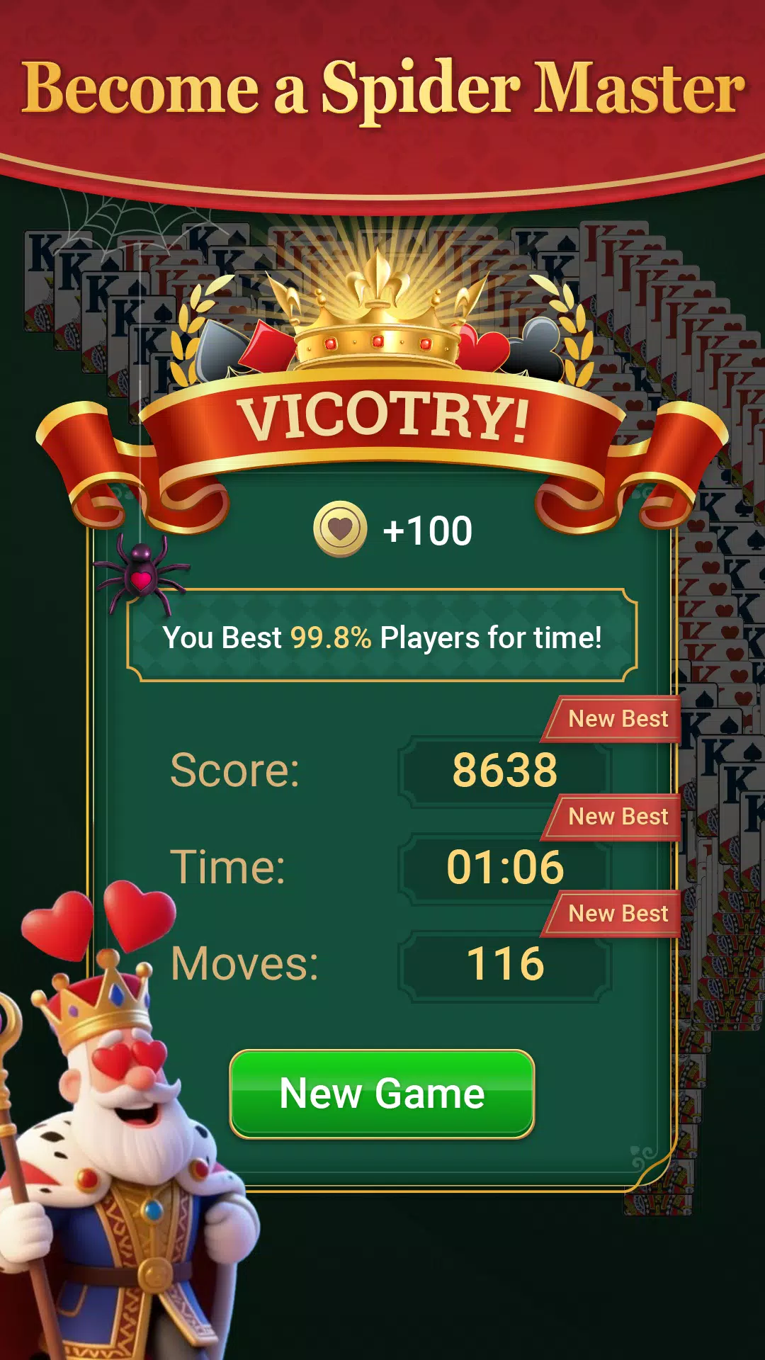 Spider Solitaire – Retro Card