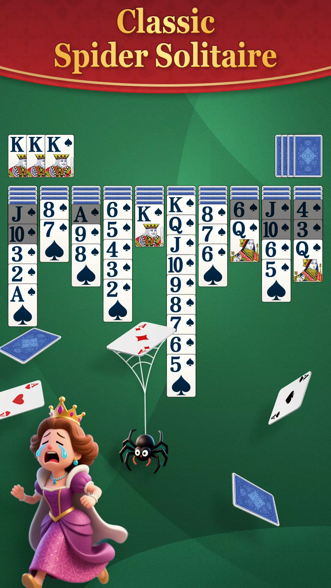 Spider Solitaire – Retro Card