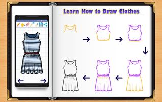Learn How to Draw Clothes Affiche