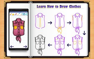 Learn How to Draw Clothes capture d'écran 1