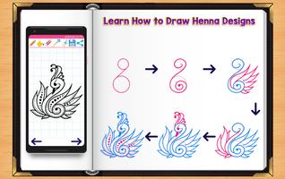 Learn How to Draw Henna Tattoo Designs Affiche