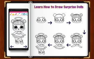 Learn How to Draw Cute Surprise Dolls capture d'écran 1