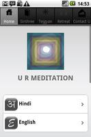 U R MEDITATION - ENG. & HINDI Cartaz