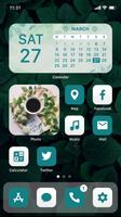 Wow Teal White - Icon Pack Affiche