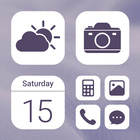 ikon Wow Violet Theme - Icon Pack