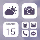 Wow Violet Theme - Icon Pack ไอคอน