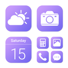 Wow Gradient Violet, Icon Pack icon