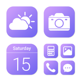 Wow Gradient Violet, Icon Pack icon