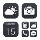 Wow Black Theme  - Icon Pack icono