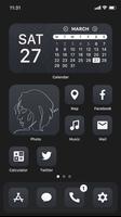 Wow Black Theme  - Icon Pack Affiche
