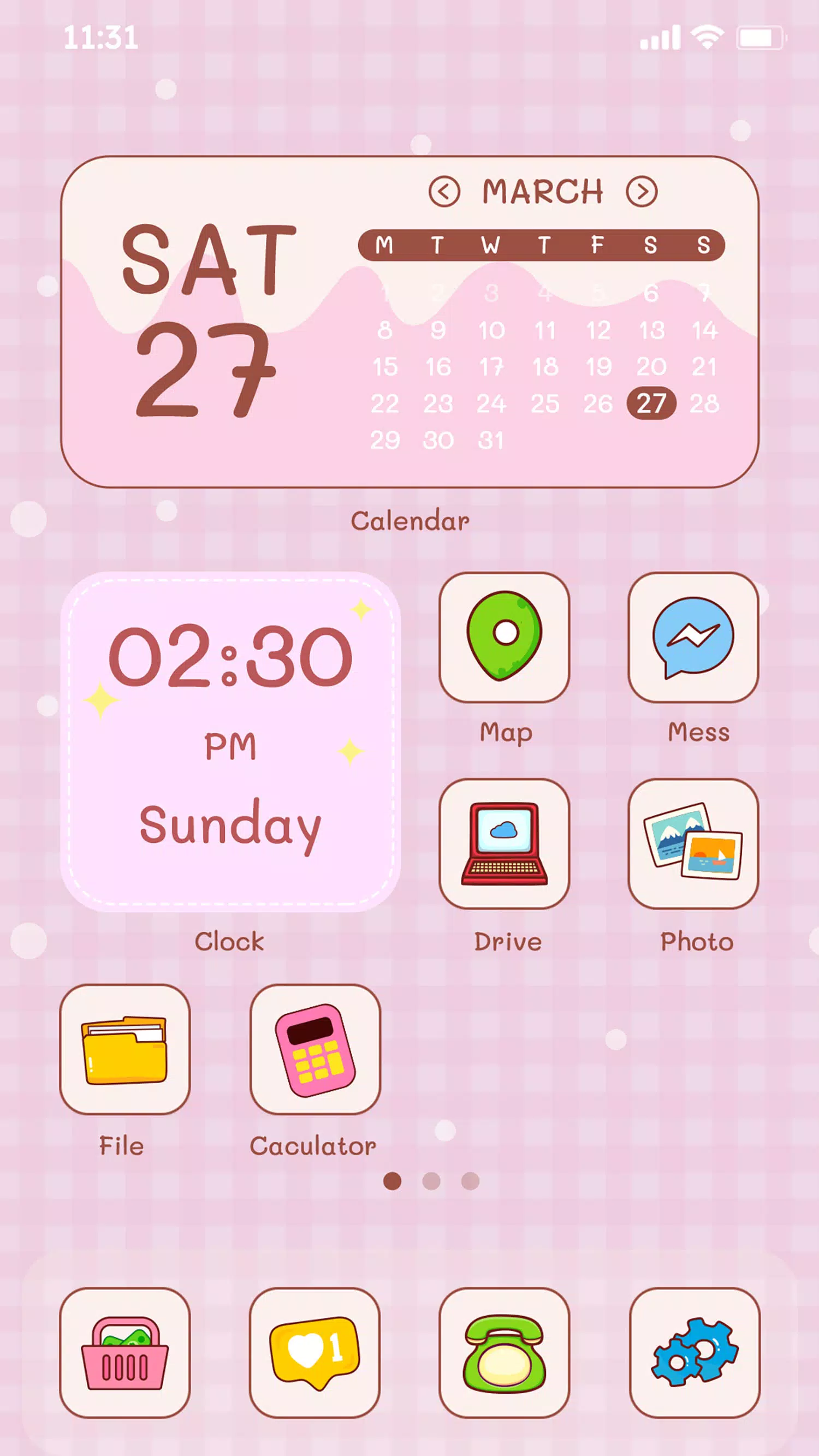 Cute Pink Ios Icons Kawaii Cats Icon Bundle With App Icons 