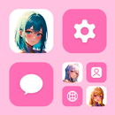 Wow Anime Angel Icon Pack APK