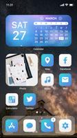 Wow Cyan Theme - Icon Pack Affiche