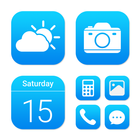 Wow Blue Theme  - Icon Pack icône
