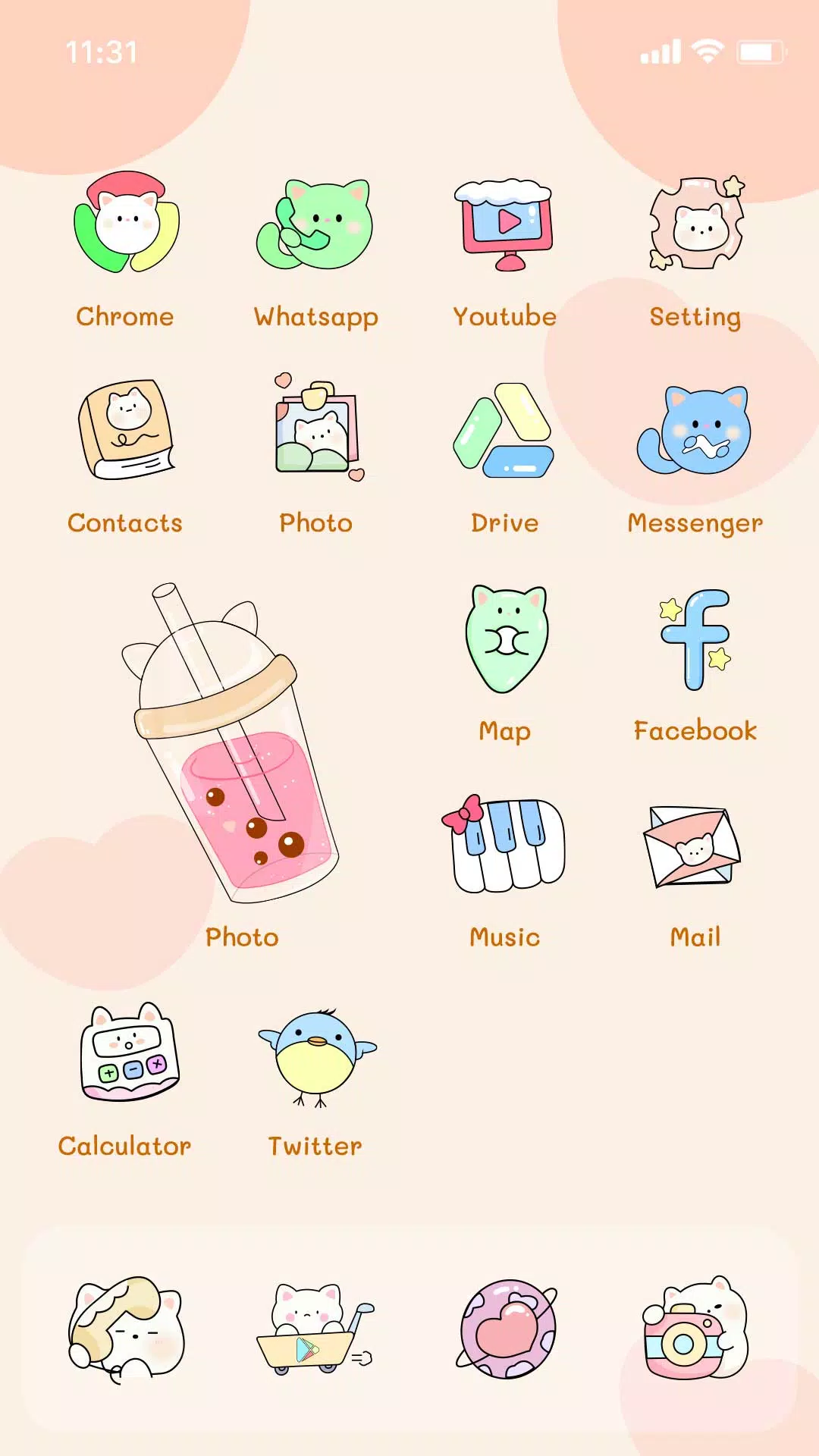 Cat Icon, Line Iconpack