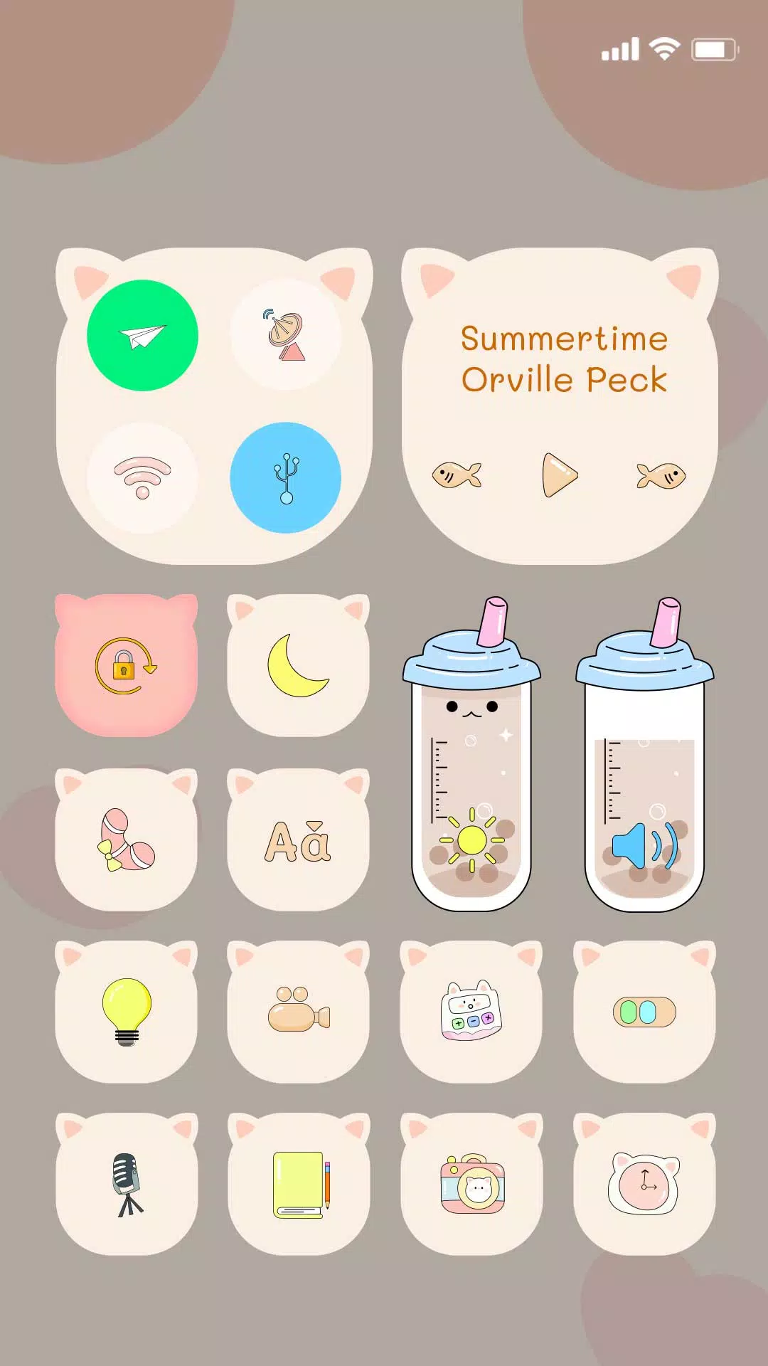 Cute Cat Icon, Cute Animal Iconpack