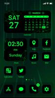 Wow Green Black - Icon Pack Affiche
