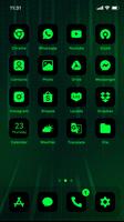 Wow Green Black - Icon Pack capture d'écran 1