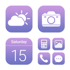 Wow Lavender Light - Icon Pack ícone