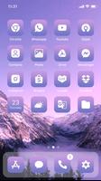 Wow Lavender Light - Icon Pack تصوير الشاشة 1