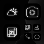 Wow Black or White - Icon Pack icône
