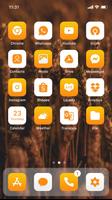 برنامه‌نما Wow Orange White - Icon Pack عکس از صفحه