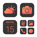 Wow Coral Dark - Icon Pack APK