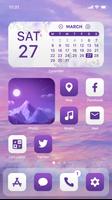 Wow Purple White - Icon Pack پوسٹر