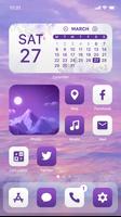 Wow Purple White - Icon Pack Affiche