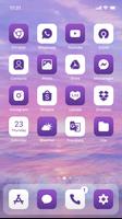 Wow Purple White - Icon Pack captura de pantalla 1