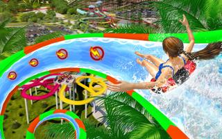 Slide Rush Water Park Game पोस्टर