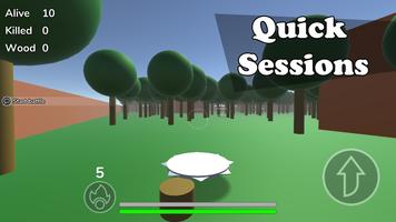 Lumberjacks Brawl: Hyper casual battle royale game capture d'écran 1