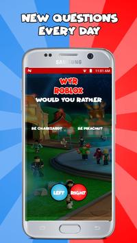 Game Would You Rather Roblox Quiz Apk Game Free Download For - download game would you rather roblox version 10 android
