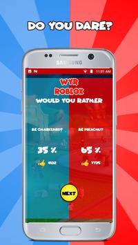 Game Would You Rather Roblox Quiz For Android Apk Download - download game would you rather roblox version 10 android