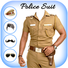 Men Police suit Photo Editor आइकन