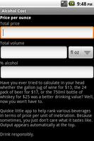 Alcohol Cost Calculator Affiche