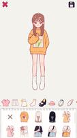 Poster 색연필 소녀 : 옷입히기 게임