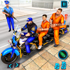 警察囚犯運輸自行車 圖標