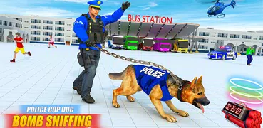 Police Dog Bus Station Crime