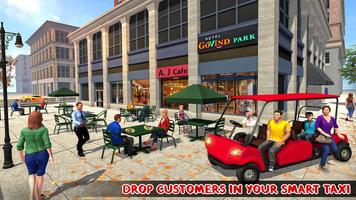 Electric Car Taxi Driving Game poster