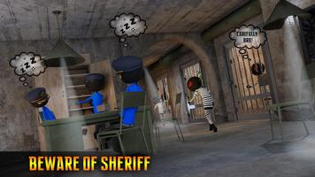 Giant Stickman Prison Escape اسکرین شاٹ 1
