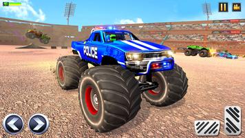 Police Truck Derby Crash Stunt постер