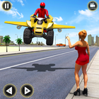 Flying Motorbike Game ATV Taxi आइकन