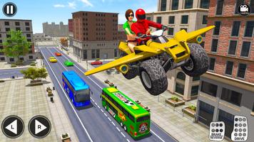 1 Schermata Flying Motorbike Game ATV Taxi