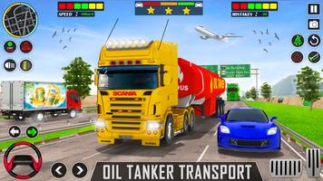 Jeux de camion pétrolier tout- Affiche